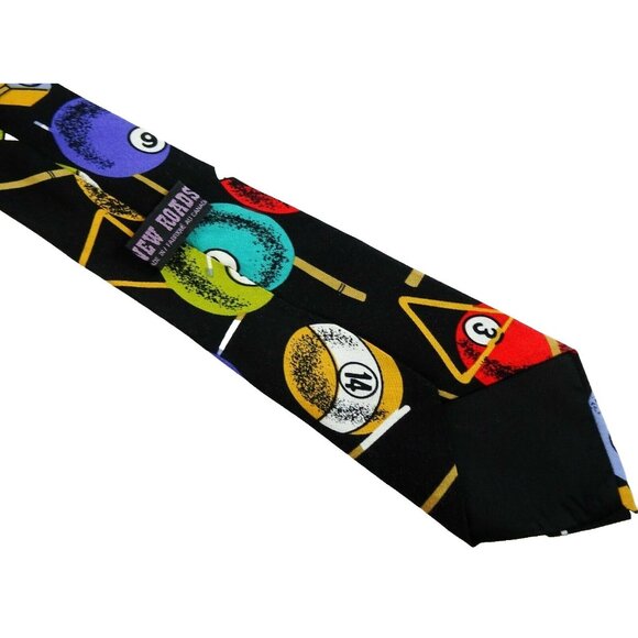 Billiards Tie Soft Cotton Pool Necktie Made in Canada - Picture 3 of 3